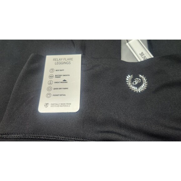 NWT Victoria's Secret Small Black Relay Flare Leggings - Picture 4 of 9